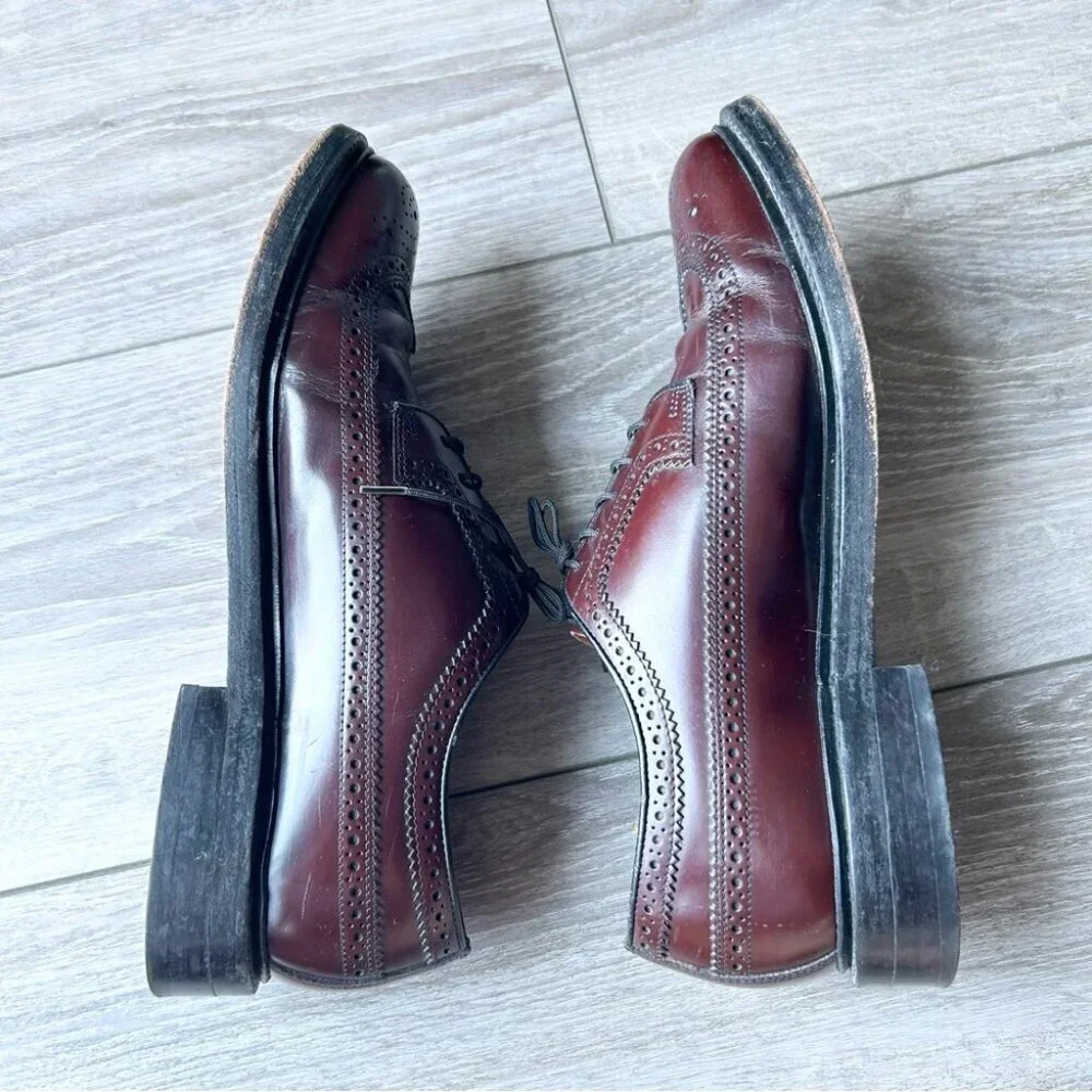 Bostonian Burgundy Longwings Dress Shoes